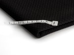 Gesteppt Gestrickt Stoff Kleine Schecks Schwarz