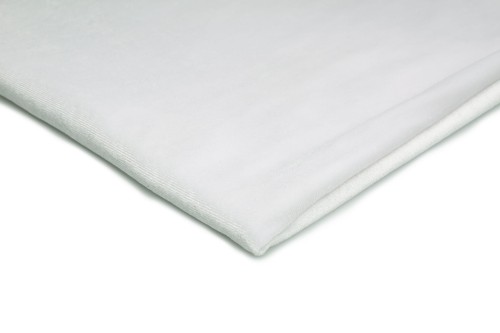 dzianina welur aksamit w kolorze białym