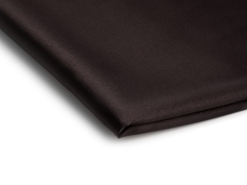tkanina satyna cienka z lycra w kolorze ciemny brąz