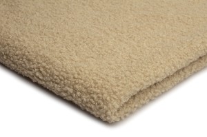 Minky Sherpa Lamm Boucle !Breite 175 cm! Hell beige