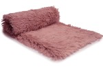 Minky Haar Shaggy Kunstpelz 45 mm Schmutziges Rosa
