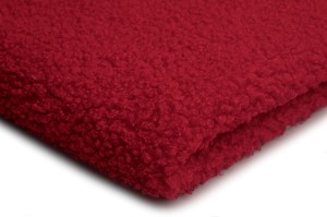 Minky Sherpa Lamm Boucle Rot