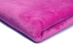 Minky Plüsch Glatt Zweiseitig Intensives Fuchsia