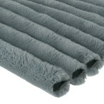 Minky Streifen Strickwaren (5 cm) Graphit