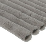 Minky Streifen Strickwaren (5 cm) Hellgrau