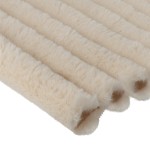 Minky Streifen Strickwaren (5 cm) Hellbeige