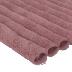 Minky Streifen Strickwaren (5 cm) Schmutziges Rosa