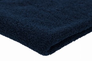 Minky Sherpa Lamm Boucle Marineblau