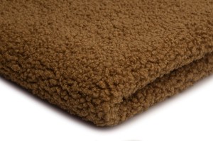 Minky Sherpa Lamm Boucle Dunkles Toffee