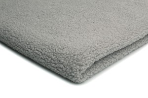 Minky Sherpa Lamm Boucle Hellgrau