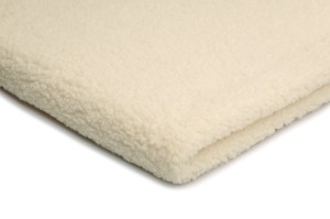 Minky Sherpa Lamm Boucle Cremefarben