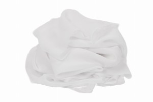 Krepp-Chiffon-Stoff Weiß 