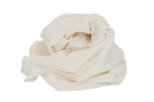 Krepp-Chiffon-Stoff Ecru