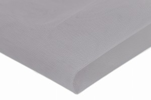 Steifer Tüllstoff Hellgrau