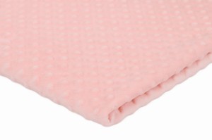 Minky Strickwaren Grübchen Punkte Hell Pink (1)