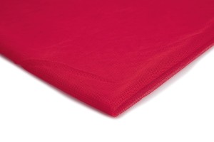Tüll Flexibles Mesh einseitig duktil Rot