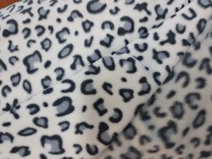 Bedruckter Fleece-Stoff braune Kuh (1)