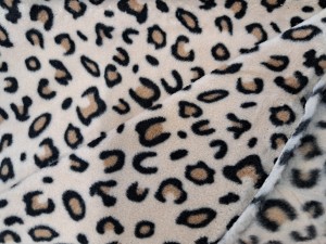 Bedruckter Fleece-Stoff braune Kuh (1) (1)