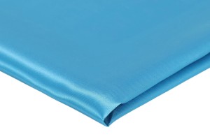 Satin ohne Lycra Azurblau