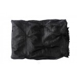 Taft mit Gummizug Schwarz