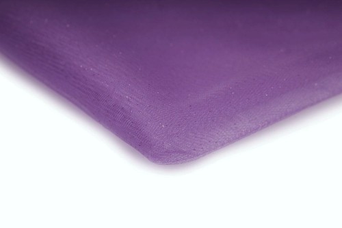 tkanina tiul elastyczny z brokatem w kolorze fiolet