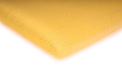 tkanina tiul elastyczny z brokatem w kolorze brzoskwinia