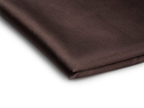 tkanina satyna cienka z lycra w kolorze gorzka czekolada