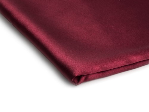 tkanina satyna cienka z lycra w kolorze bordo