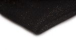 Tüll mit Glitzer Stoff Schwarz / Gold