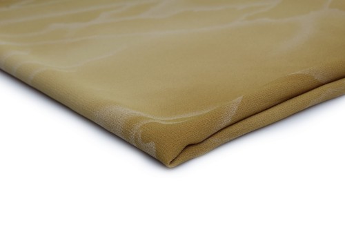 tkanina żorżeta drukowana złota