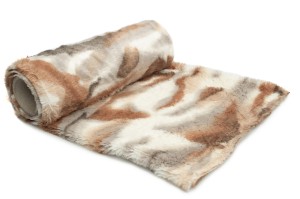 Minky Hair Shaggy 10 mm Printed Beige