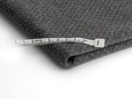 Gesteppt Gestrickt Stoff Kleine Schecks Dunkelgraue Melange