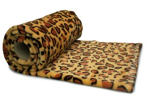Minky Plush Printed Leopard Print