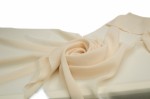 Chiffon glatt Hell beige