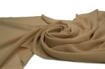 Chiffon glatt Beige