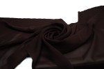 Chiffon glatt Dunkelbraun