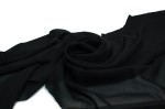 Chiffon glatt Schwarz