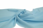 Chiffon glatt Hellblau