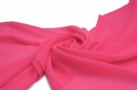 Chiffon glatt Neon Pink