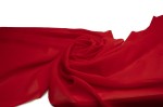 Chiffon glatt Rot