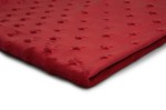 Minky Strickwaren mit Sternprägung Rot