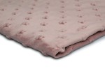 Minky Strickwaren mit Sternprägung Schmutziges Rosa