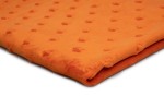 Minky Strickwaren mit Sternprägung Leuchtendes Orange