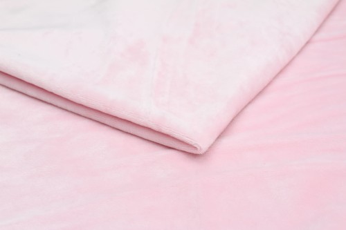 dzianina minky gładki w  kolorze jasny róż