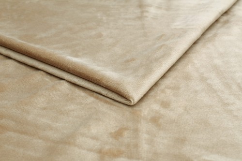 dzianina minky gładki w  kolorze camel