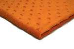 Minky Strickwaren mit Herzprägung Leuchtendes Orange