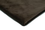 Minky Super Soft, dehnbar Stoff Dunkelbraun
