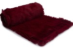 Minky Haar Shaggy Kunstpelz 18 mm Bordeauxrot