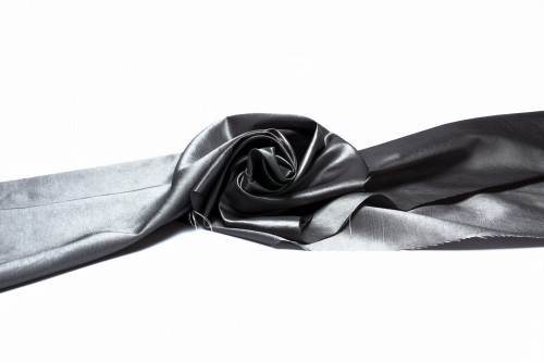 tkanina tafta gładka w kolorze szary