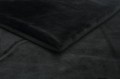 dzianina minky gładki w  kolorze czarny